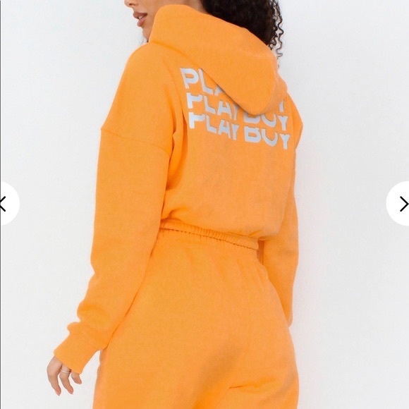 Missguided Tops Playboy Missguided Orange Set Small New Poshmark